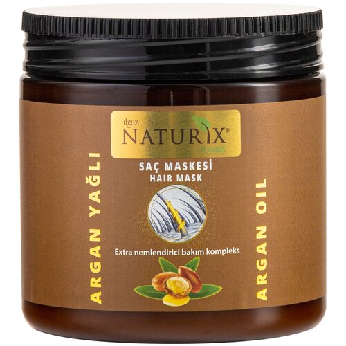 NATURIX Маска для волос с Аргановым маслом, 500 мл эксклюзивкосметик м бальзам маска эффект 3d keratin complex шелковых волос эффект ламинирования для сухих волос 260 г 6 шт