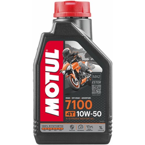 Синтетическое моторное масло Motul 7100 4T 10W50, 1 л, 1 шт.
