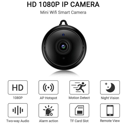 Беспроводная мини ip-камера наблюдения Видео-няня WiFi smart net camera 353400₽