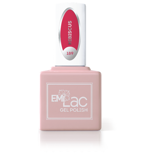 E.Mi гель-лак для ногтей Gel polish, 9 мл, 189 гибискус