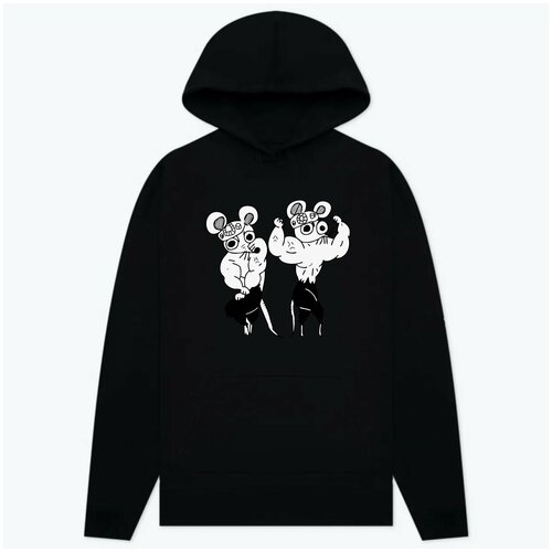 фото Толстовка kaktys team, размер 56, черный