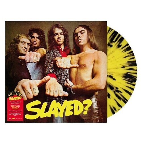 SLADE Slayed, LP (Coloured Vinyl, Yellow and Black Splatter) slade slade in flame lp coloured vinyl yellow red splatter