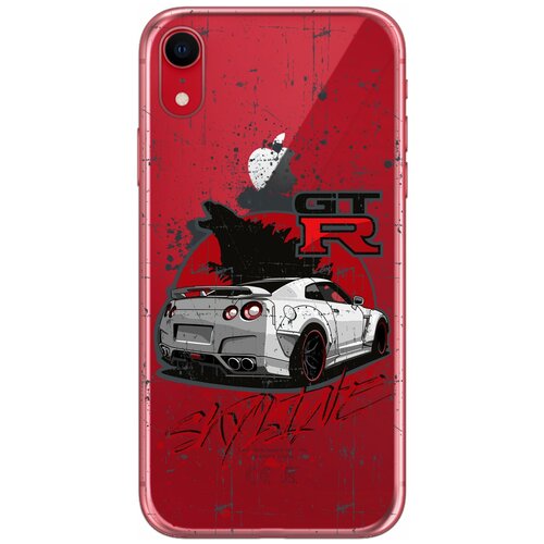 Силиконовый чехол Mcover для Apple iPhone XR с рисунком Nissan GTR Skyline силиконовый чехол mcover для apple iphone 7 с рисунком nissan gtr skyline