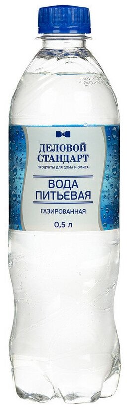 Вода питьевая Деловой Стандарт 0.5 газ., пэт/бут. 12 шт/у - фотография № 2