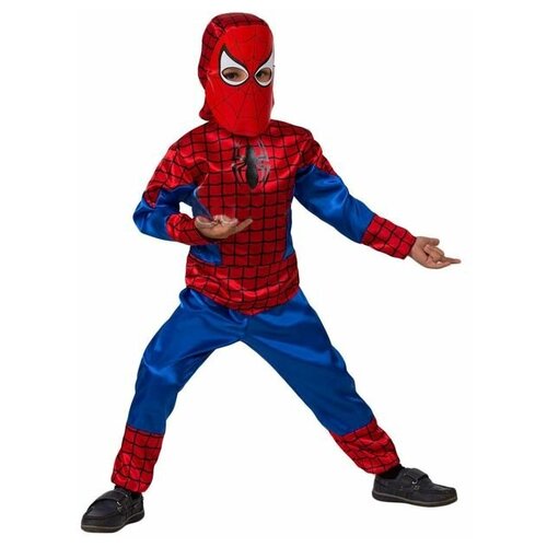 Карнавальный костюм «Человек-паук», текстиль, размер 36, рост 146 см карнавальный костюм человек паук текстиль размер 36 рост 146 см