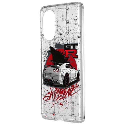 Силиконовый чехол Mcover на Huawei Nova 8 с рисунком Nissan GTR Skyline силиконовый чехол mcover на samsung a73 с рисунком nissan gtr skyline