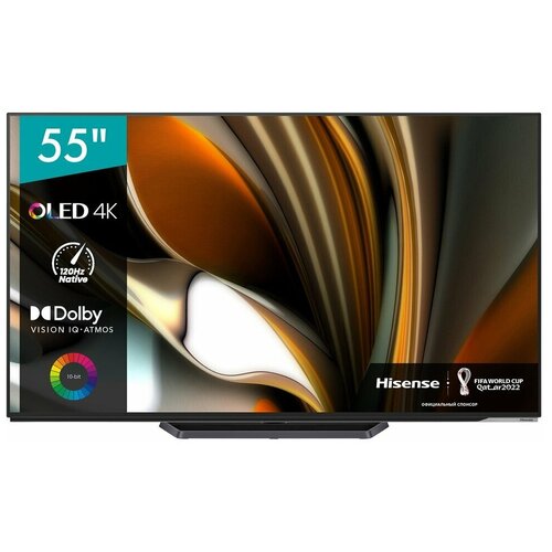 OLED-телевизор Hisense 55A85H 55 черный телевизор hisense 55e7hq чёрный