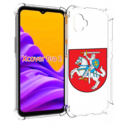 чехол mypads герб литва для samsung galaxy xcover pro 1 задняя панель накладка бампер Чехол MyPads герб-литва для Samsung Galaxy Xcover Pro 2 задняя-панель-накладка-бампер