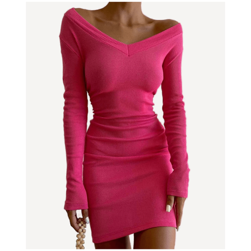 фото Базовое платье лапша / цвет зеленый / размер m не определен