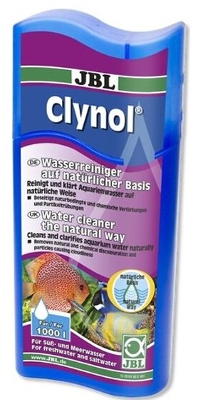 JBL Clynol - Кондиционер для очистки пресной и морской аквариумной воды, 100 мл, на 400 л - фотография № 5