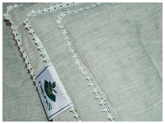Одеяло легкое с хлопковым волокном Natura Sanat чехол из льна Дивный лен 200х220 ДЛ-О-7-2 - фотография № 14