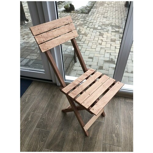 Деревянный складной стул, светло-коричневый большой