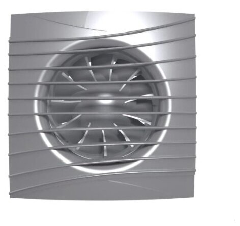 Вентилятор осевой вытяжной с обратным клапаном SILENT 5C gray metal, D 125 - фотография № 9