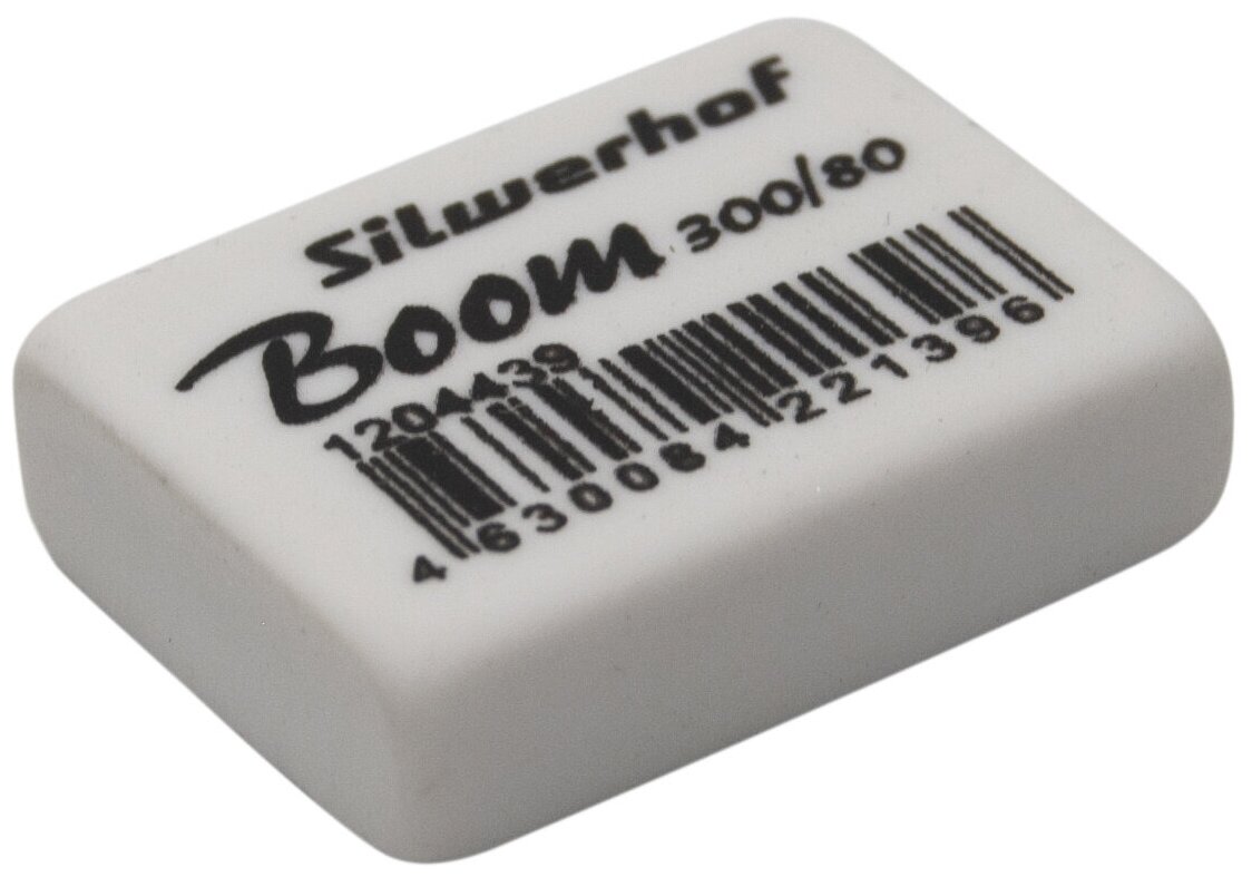 Ластик Silwerhof Boom 300/80 26х18.5х8мм каучук термопластичный белый