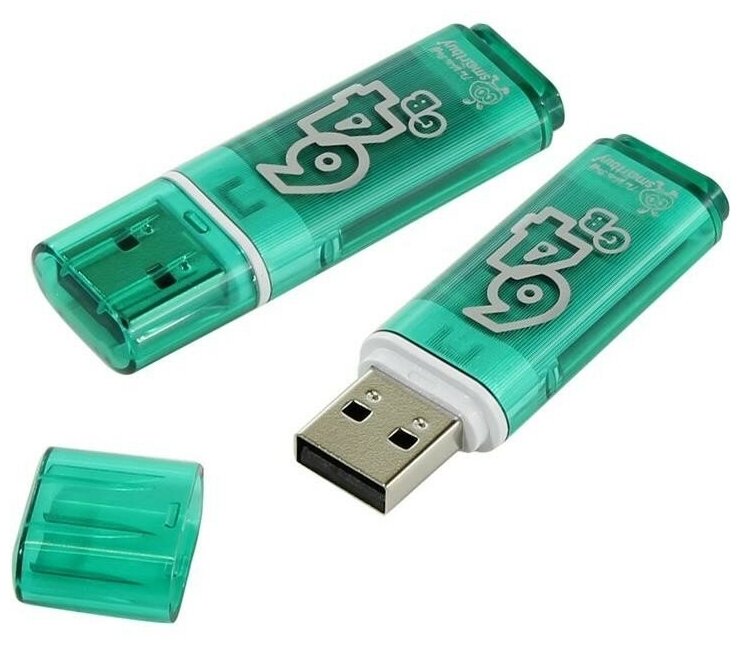 USB-флешки Aspor Smartbuy Glossy 64Gb (изумрудный)