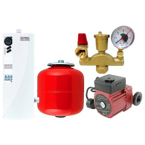 Комплект 9 кВт электрокотел эрдо ЭВПМ NEXT-SILENT насос бак группа безопасности 2095000₽