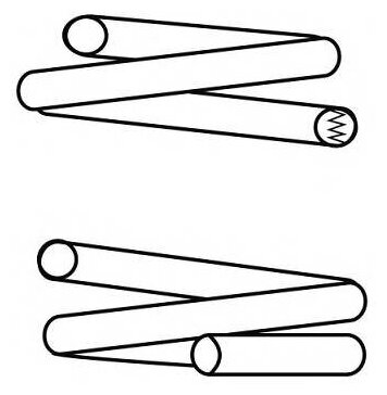 Пружина nis primera p12 01- зад cs germany 14872275