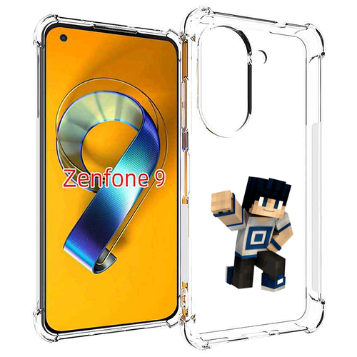 Чехол MyPads Minecraft-1 для Asus Zenfone 9 (AI2202) задняя-панель-накладка-бампер чехол mypads формула 1 мерседес для asus zenfone 9 ai2202 задняя панель накладка бампер