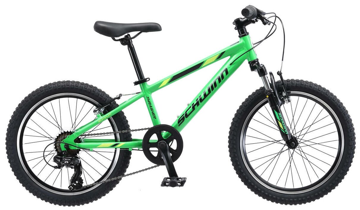 Детский горный велосипед SCHWINN Thrasher для мальчиков от 7 до 12 лет. Колеса 20 дюймов. Рост 122 - 135. 7 скоростей
