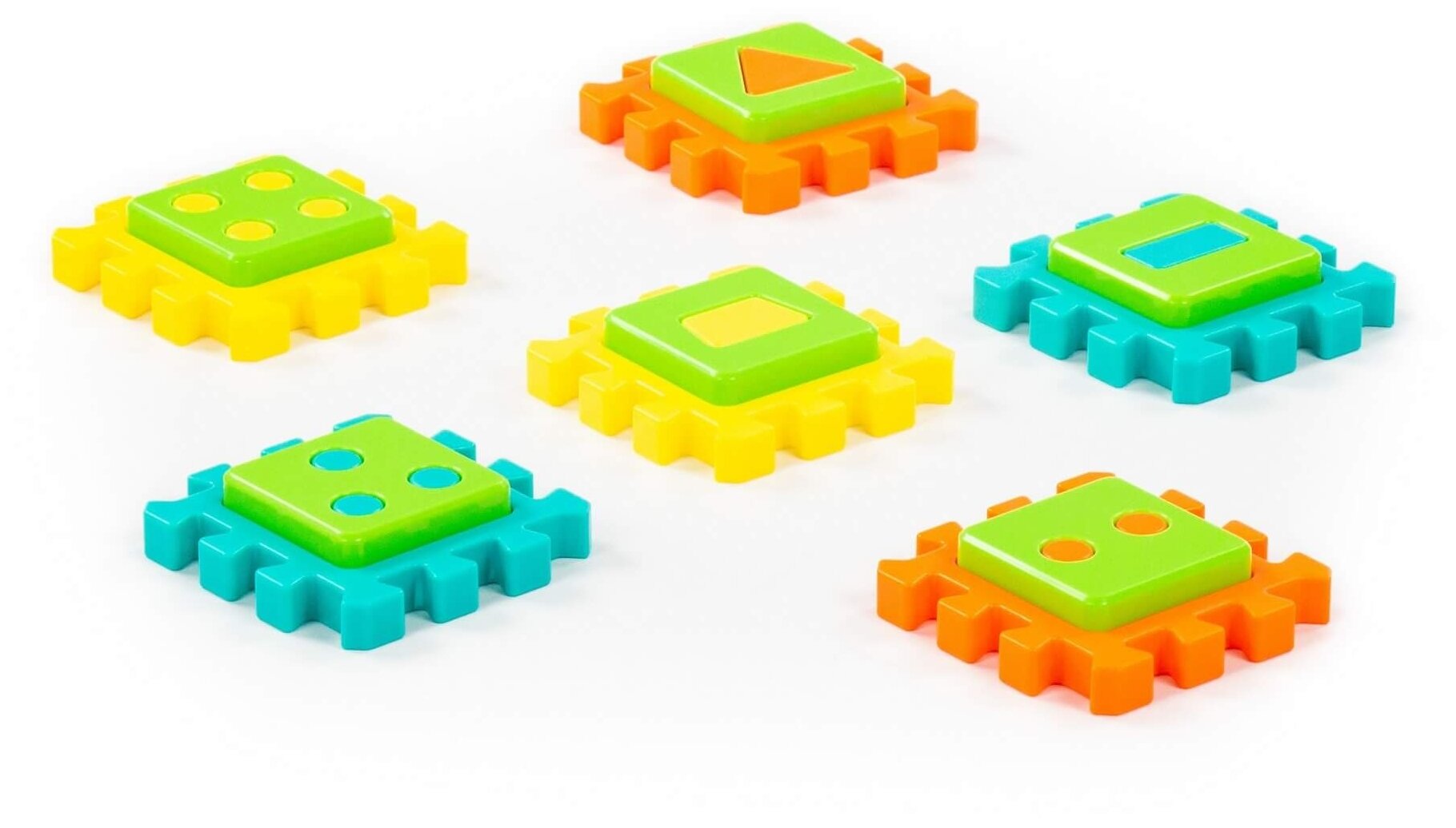 Игрушка развивающая "Пазл" №2 (12 элементов) (в пакете) — фото 1