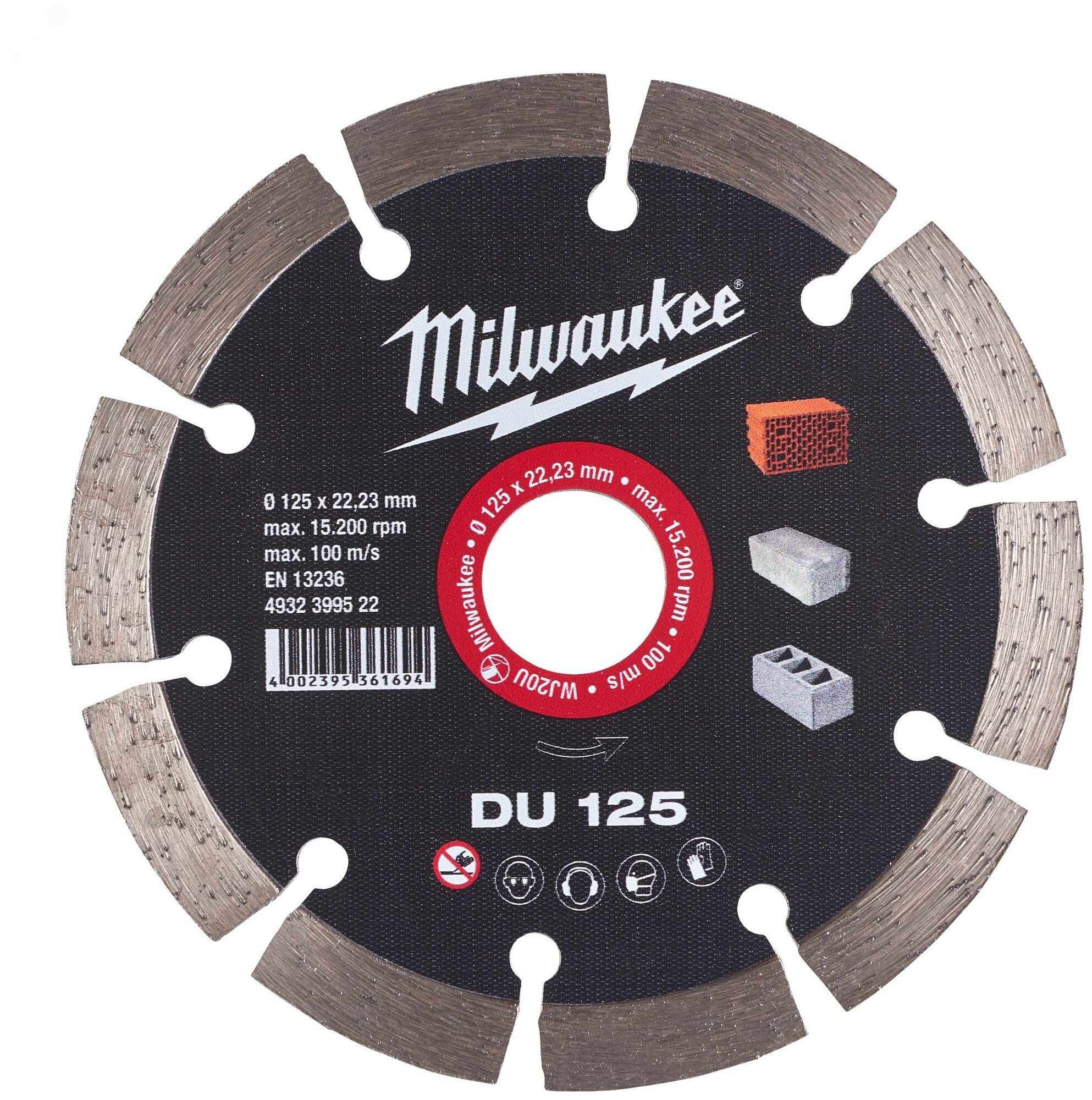 Алмазный диск 125x22,23 Milwaukee DU 125 4932399522