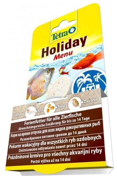 Корм для аквариумных рыб Tetra Holiday 30 г (брикет желе) - фотография № 19