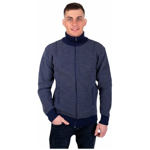 Кардиган , размер 56, синий