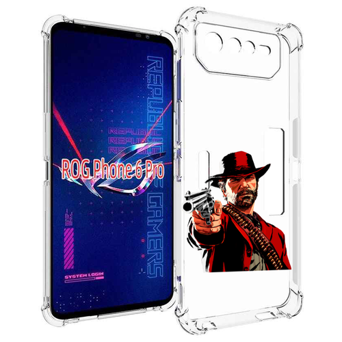 Чехол MyPads Red-Dead-Redemption-2-РДР-2 для Asus ROG Phone 6 Pro задняя-панель-накладка-бампер чехол mypads red dead redemption 2 рдр 2 для meizu pro 7 plus задняя панель накладка бампер