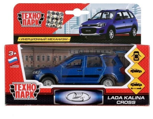 Машинка металлическая ТехноПарк LADA Kalina Cross 12см синяя SB-16-46-N(BU)-WB
