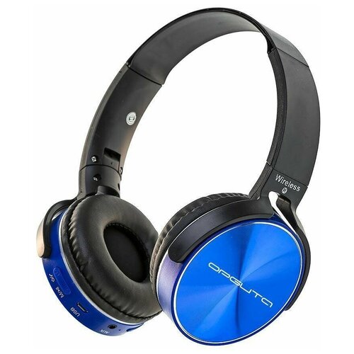 Орбита OT-ERB39 Синие наушники большие - гарнитура bluetoothFMTF 124000₽