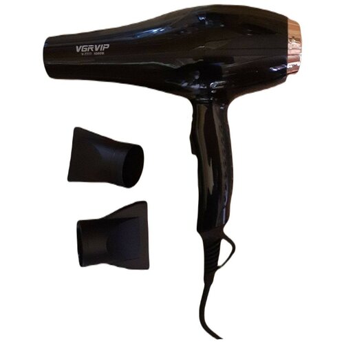 Профессиональный фен для волос VIP V-7777 6000Вт 3 ступени регулировки температуры и 2 вентилятораХолодный воздух 2 насадки Воздушный фильтр 197000₽