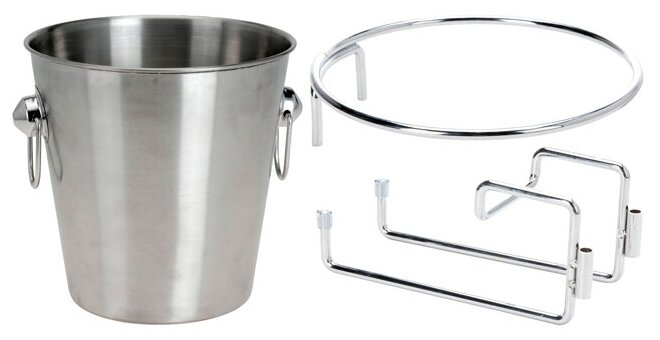 фото Koopman Набор для охлаждения шампанского Монкорне с ведром для льда и держателем, 2 предмета A12405690