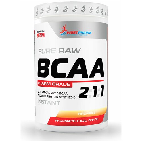 BCAA WESTPHARM BCAA 2:1:1, ананас, 400 гр. bcaa stl bcaa 2 1 1 нейтральный 400 шт