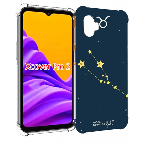 Чехол MyPads знак-зодиака-телец-4 для Samsung Galaxy Xcover Pro 2 задняя-панель-накладка-бампер