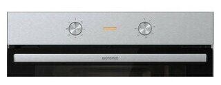 Электрический духовой шкаф Gorenje BO6712E02XK, нержавеющая сталь/черный