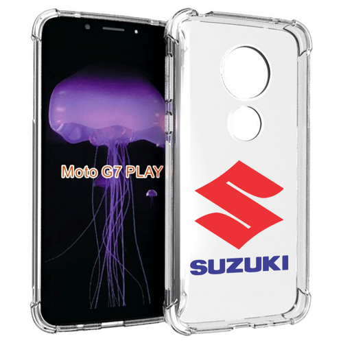 Чехол MyPads suzuki-сузуки-3 мужской для Motorola Moto G7 Play задняя-панель-накладка-бампер чехол mypads suzuki сузуки 1 мужской для honor play 30 задняя панель накладка бампер