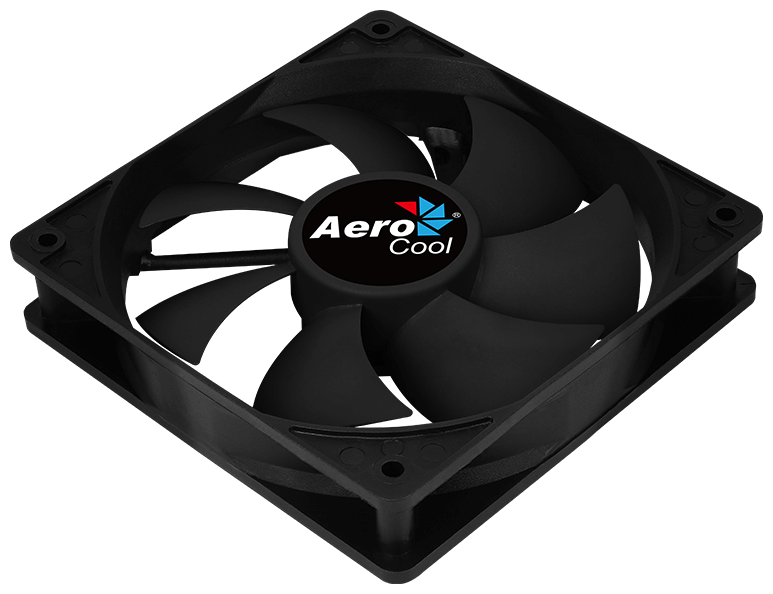 Вентилятор AeroCool Force 12 Black 120 мм 3-pin+4-pin Molex, 1шт (4718009157989)