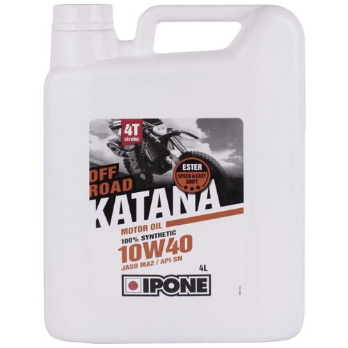 Синтетическое моторное масло IPONE Katana Off Road 10W40, 4 л, 1 шт.