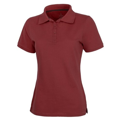 фото Calgary женская футболка-поло с коротким рукавом, бургунди elevate