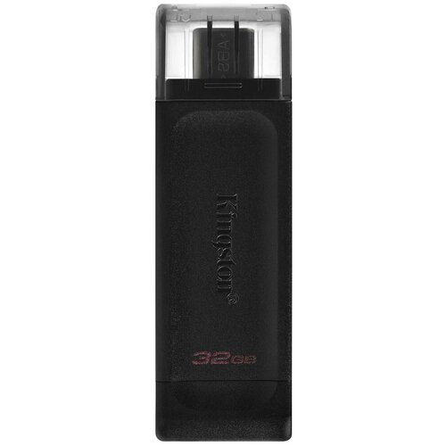 Флеш-диск 32GB KINGSTON DataTraveler 70, разъем Type-C 3.2, черный, DT70/32GB