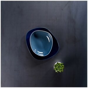 Глубокая тарелка Organic Turquoise Villeroy & Boch, 19,7x18x5,6 см, Фарфор