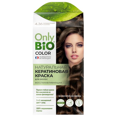 Only Bio Краска для волос Color, 4.36 эффектный мокко, 50 мл