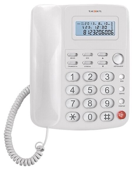 Телефон teXet TX-250, белый