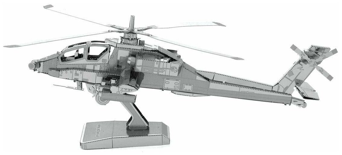 Металлический конструктор / Сборная модель / Конструктор 3D Metal Model / Вертолет АН-64