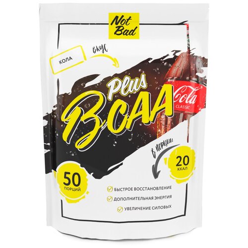 Аминокислота NotBad BCAA 2:1:1, кола, 250 гр. аминокислота bcaa 2 1 1 250 гр вкус бабл гам
