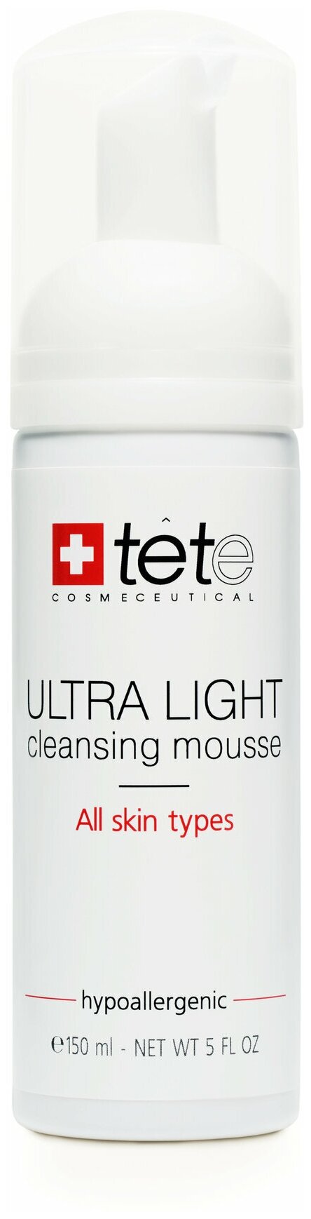 TETe Cosmeceutical Ультра легкий мусс для умывания Ultra Light Cleansing Mousse 150мл