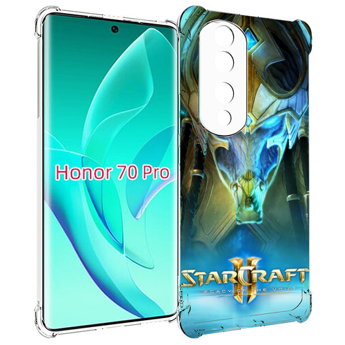 Чехол MyPads StarCraft II Legacy of the Void для Honor 70 Pro / 70 Pro Plus задняя-панель-накладка-бампер чехол mypads starcraft ii legacy of the void для honor magic4 pro magic4 ultimate задняя панель накладка бампер