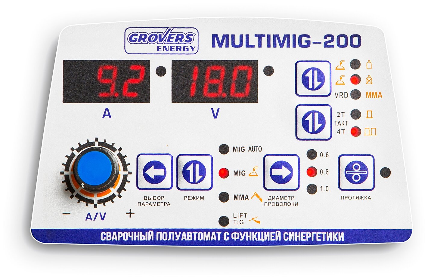 Сварочный аппарат инверторного типа Grovers ENERGY MULTIMIG-200, MMA, MIG/MAG - фотография № 4