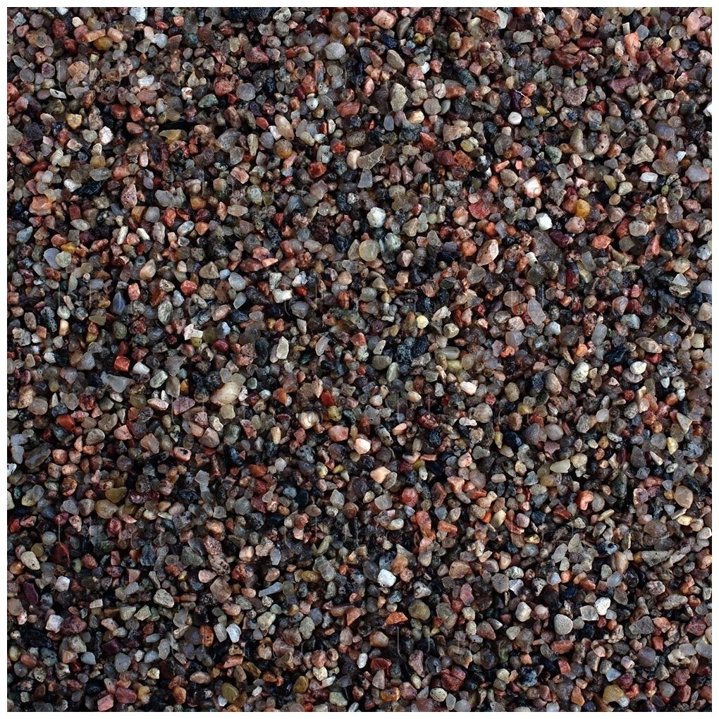 UDeco River Brown - Натуральный грунт для аквариумов Коричневый песок, 0,6-2,5 мм, 6 л