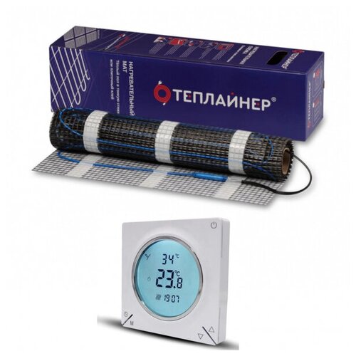 Комплект теплого пола под плитку Теплайнер Floor 45 квм с терморегулятором ТР-420 wi-fi 8837₽